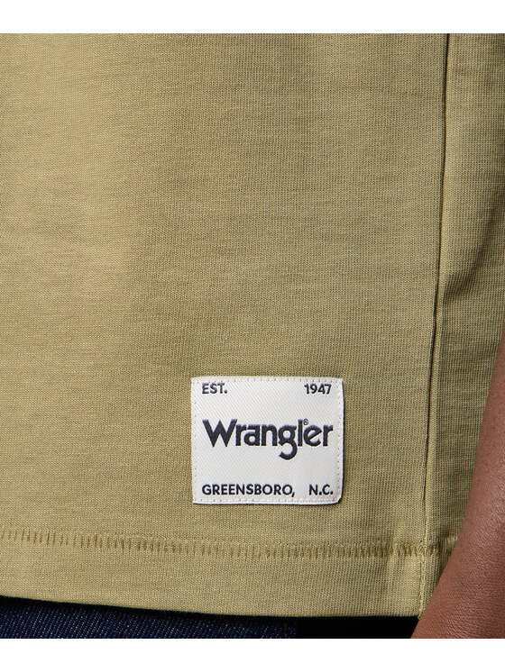 Wrangler Wrangler T-Shirt 112371504 Zielony Relaxed Fit