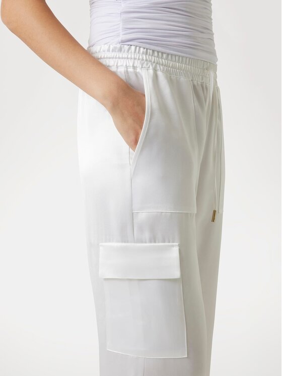 Guess Guess Spodnie materiałowe 172809 Biały Slim Fit