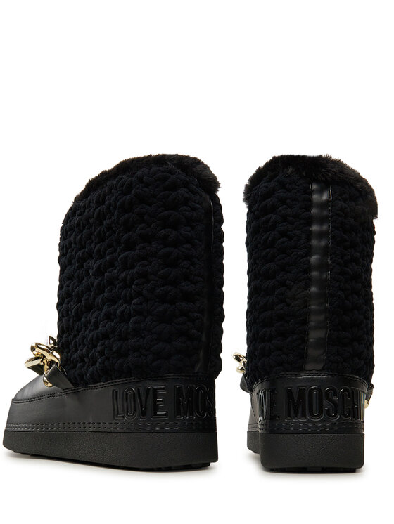LOVE MOSCHINO LOVE MOSCHINO Čizme za snijeg JA24322G0LISI000 Crna