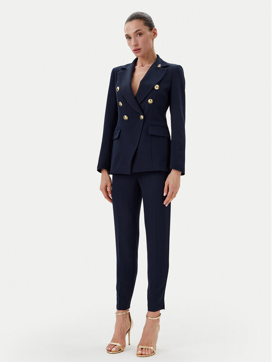 Maryley Maryley Hlače 25EB52Z/M24/43BL Tamnoplava Regular Fit