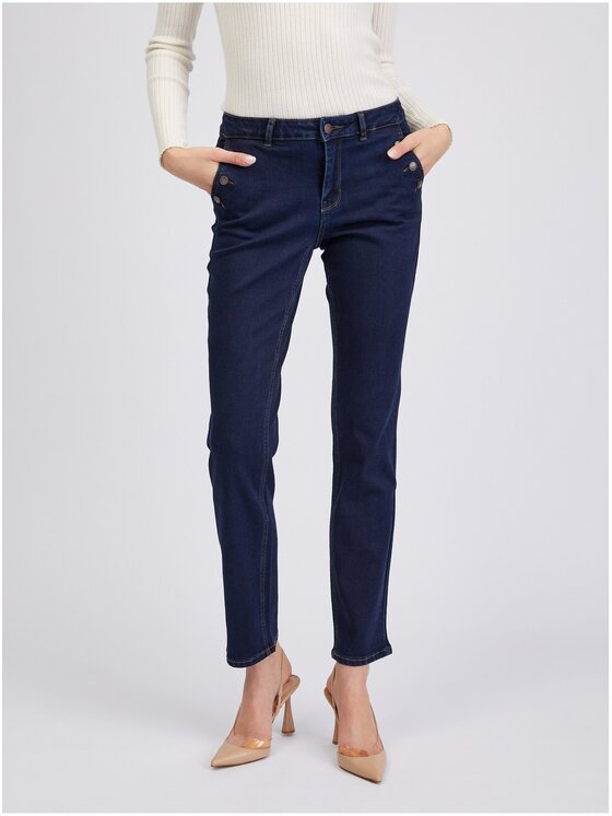 Orsay Orsay Jeansy 312176550000__40 Niebieski Straight Fit