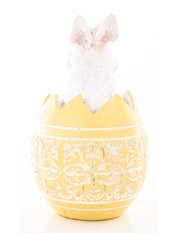 MIAhome MIAhome Figurka króliczek w skorupce PISANKI Pomarańczowy