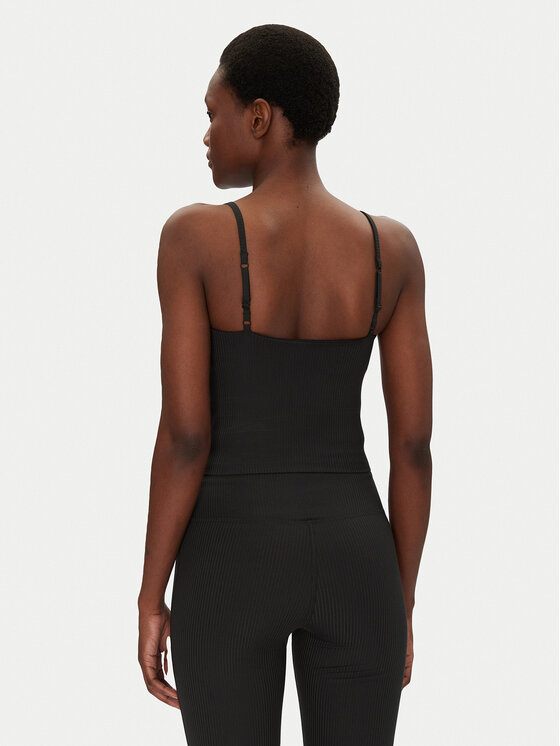 Girlfriend Collective Girlfriend Collective Top Rib Cami 1037 Czarny Slim Fit