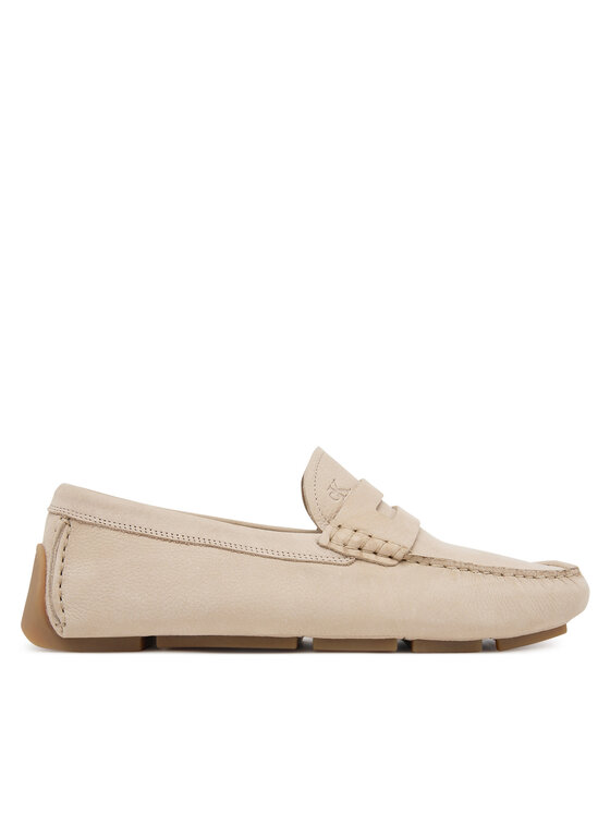 Calvin Klein Mokasyny Driver Penny Nu HM0HM01866 Beżowy