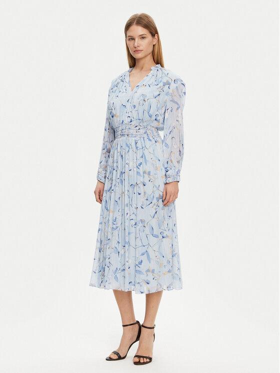 BOSS BOSS Rochie de zi 50530539 Albastru celest Regular Fit