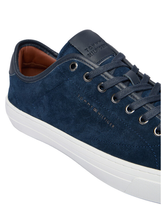 Tommy Hilfiger Tommy Hilfiger Superge Premium Dress Leather Mix FM0FM05842 Mornarsko modra