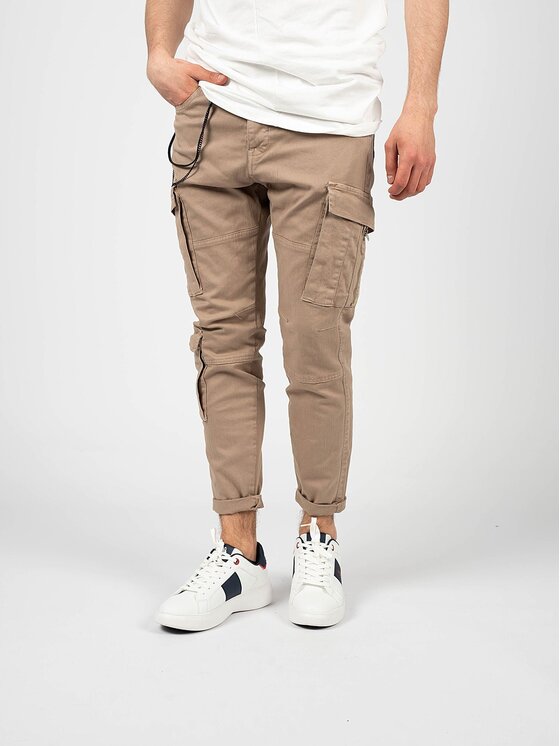 Xagon Xagon Spodnie materiałowe P2303 2CR 4013 Beżowy Skinny Fit