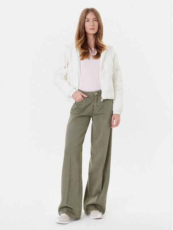 Guess Guess Átmeneti kabát V5YL03 WHEB2 Ekru Regular Fit