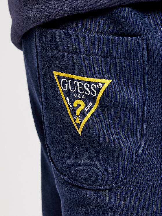 Guess Guess Teplákové kalhoty Core L93Q24 K5WK0 Tmavomodrá Regular Fit