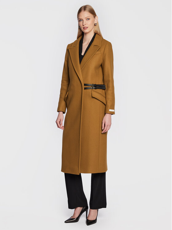 Ted Baker Ted Baker Вовняне пальто Frejia 264208 Коричневий Regular Fit