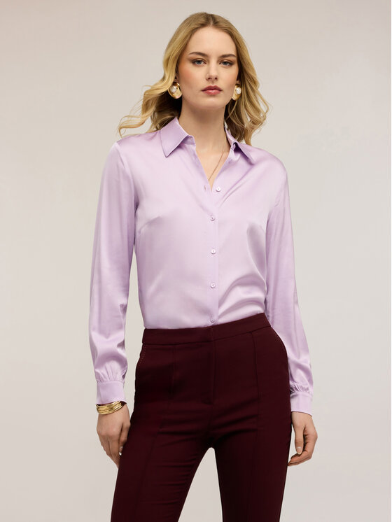 Motivi Motivi Camicia 5192Q400953N009 Viola Regular Fit