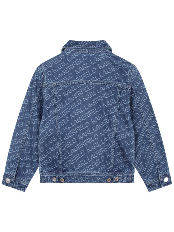 Karl Lagerfeld Kids Karl Lagerfeld Kids Kurtka jeansowa Z26101 D Granatowy Regular Fit