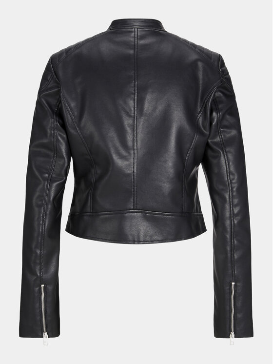 JJXX JJXX Bunda z imitácie kože Ava 12258376 Čierna Slim Fit