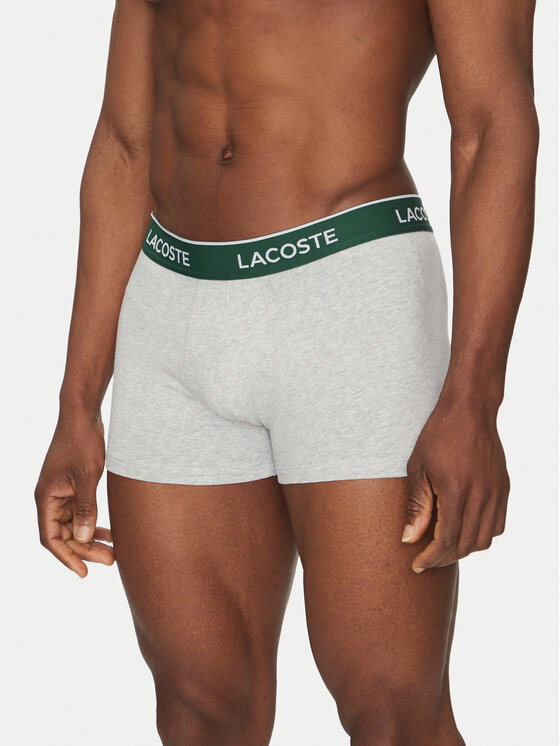 Lacoste Lacoste Set od 3 para bokserica 5H1297 Siva