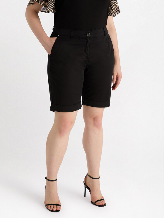 Fiorella Rubino Fiorella Rubino Pantaloncini di tessuto P716T004798N033 Nero Regular Fit