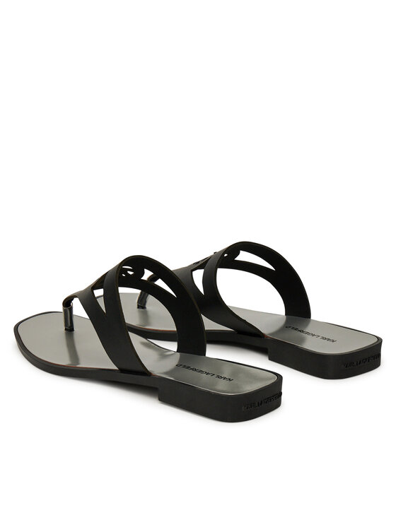 KARL LAGERFELD KARL LAGERFELD Flip-flops Skoot II KL80407 Fekete
