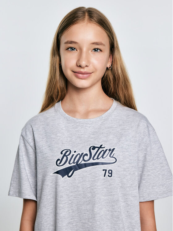 BIG STAR BIG STAR T-Shirt EMILLIA Szary Oversize