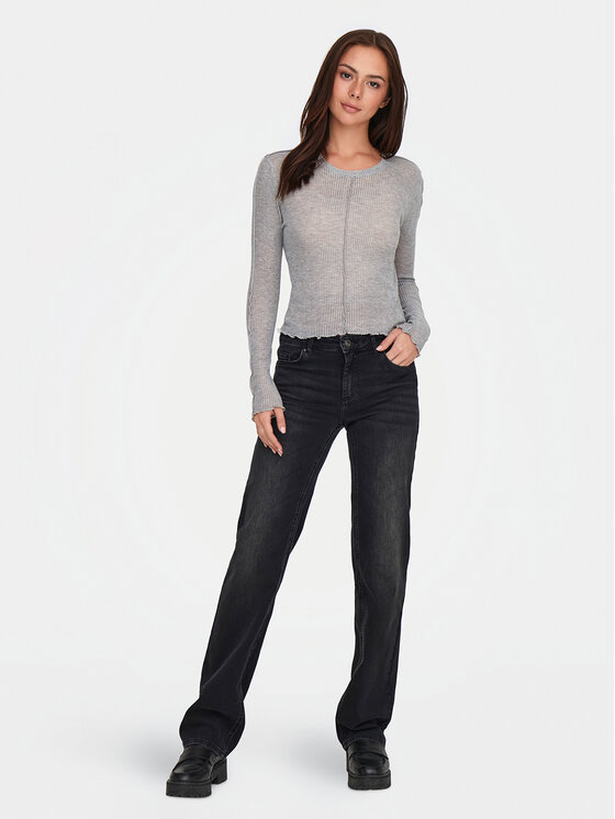 ONLY ONLY Jeans hlače Blush 15330779 Črna Straight Fit