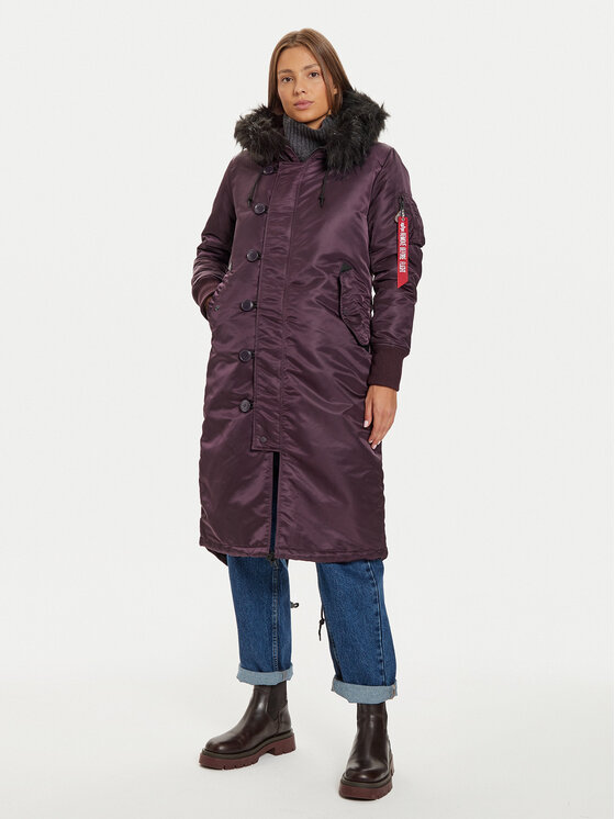 Alpha Industries Parka 198013 Fialová Regular Fit