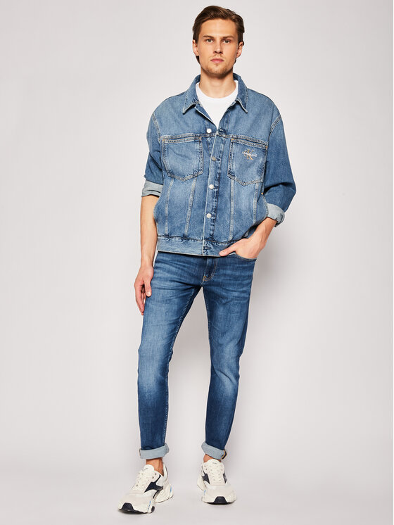 Calvin Klein Jeans Calvin Klein Jeans Džinsi Da142 J30J315354 Tumši zils Slim Fit