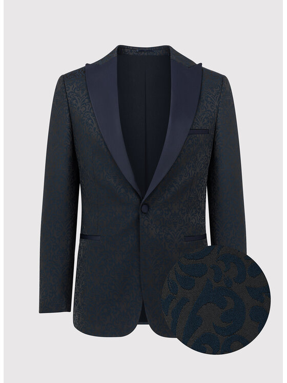 Pako Lorente Pako Lorente Marynarka P24SF-3S-003 Granatowy Slim Fit