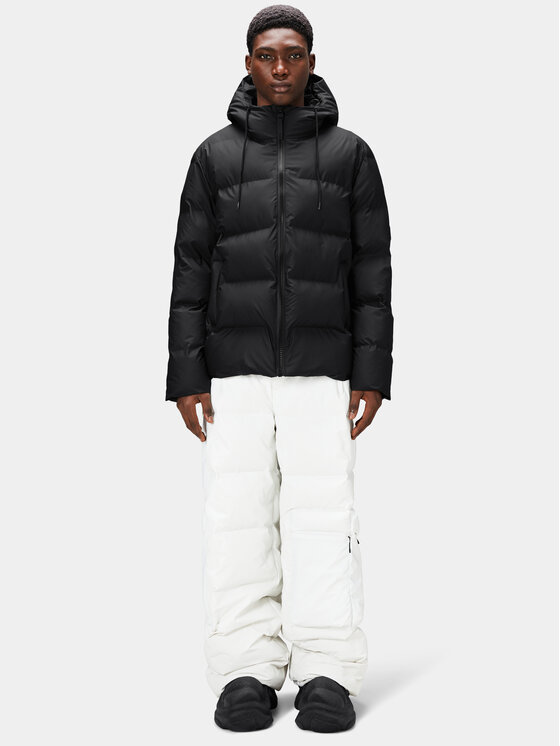 Rains Rains Télikabát 15120 Fekete Regular Fit