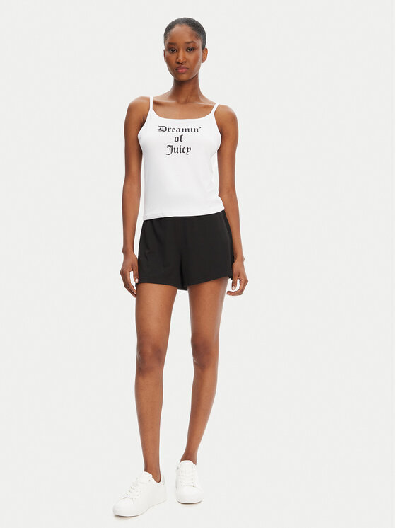 Juicy Couture Juicy Couture топ Dream Of Vest JCLCT125505 Бял Slim Fit