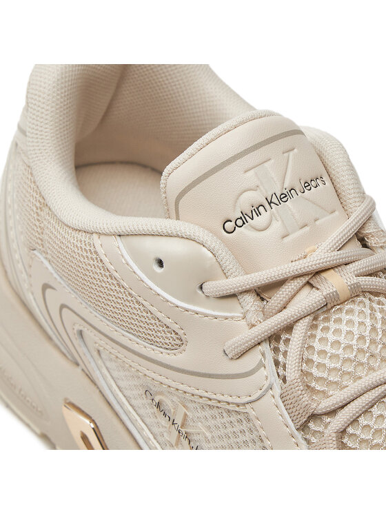 Calvin Klein Jeans Calvin Klein Jeans Superge Retro Tennis Low Lace Mh Ml Mtl YW0YW01463 Écru