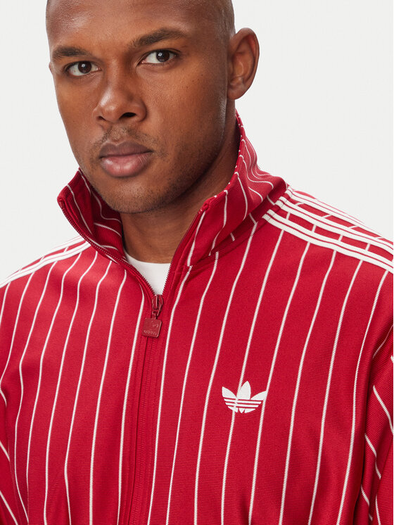 adidas adidas Mikina Firebrid Pinstripes Track Top KR7227 Červená Regular Fit