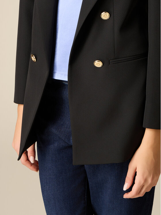 Oltre Oltre Giacca di transizione Q810R004608N033 Nero Slim Fit