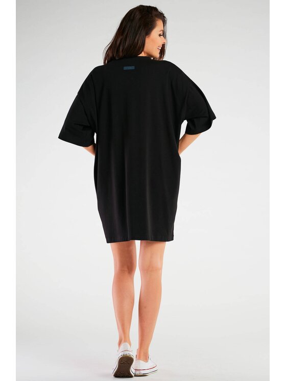 Infinite You Infinite You Sukienka M255 Czarny Basic Fit