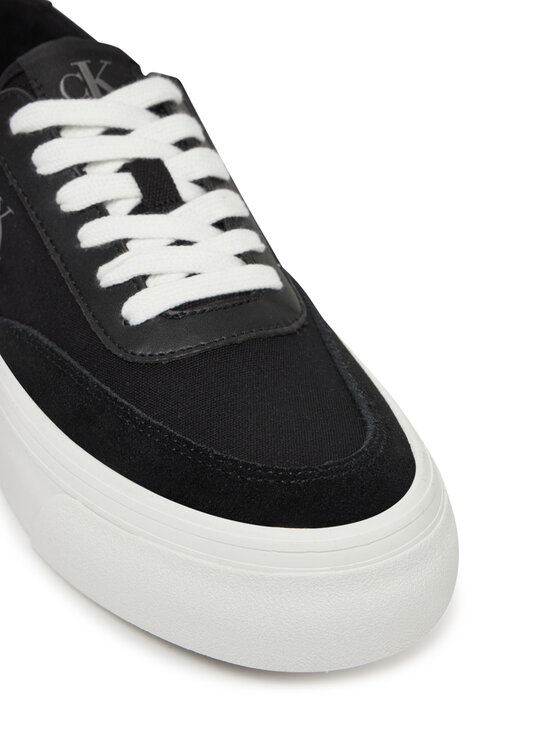 Calvin Klein Jeans Calvin Klein Jeans Tenisice Vulc Flatform Low Cv Mix Mg YW0YW01770 Crna