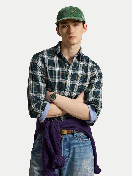 Polo Ralph Lauren Polo Ralph Lauren Сорочка 710B30158001 Темно-зелений Custom Fit