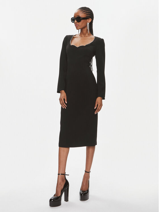 Nissa Nissa Coctailkleid RS14259 Schwarz Slim Fit