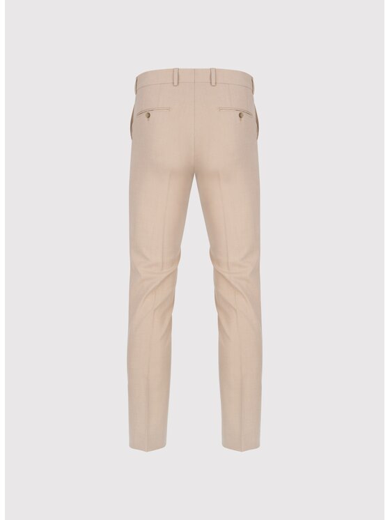 Pako Lorente Pako Lorente Spodnie garniturowe P25SF-6G-009 Beżowy Slim Fit