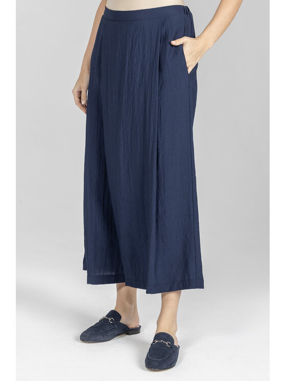 Deni Cler Milano Deni Cler Milano Spodnie materiałowe T-DC-5233-F2-20-58-1 Granatowy Loose Leg