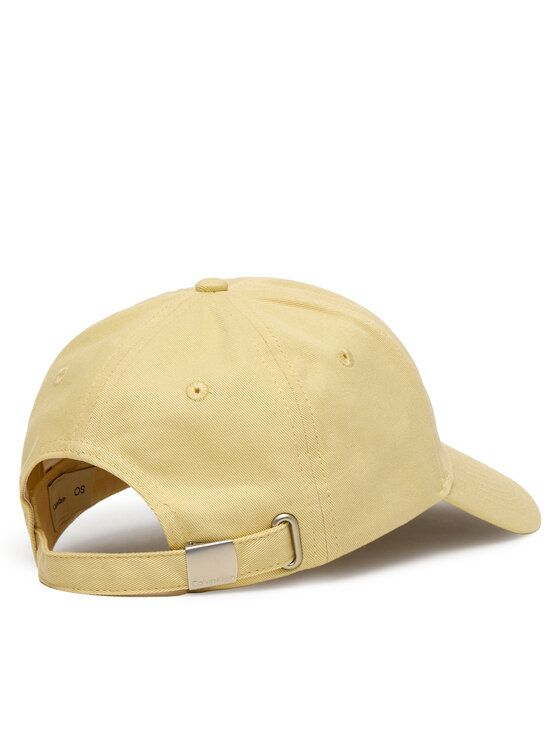 Calvin Klein Calvin Klein Czapka z daszkiem Monogram Embroidery Baseball Cap LV04K5024G Żółty