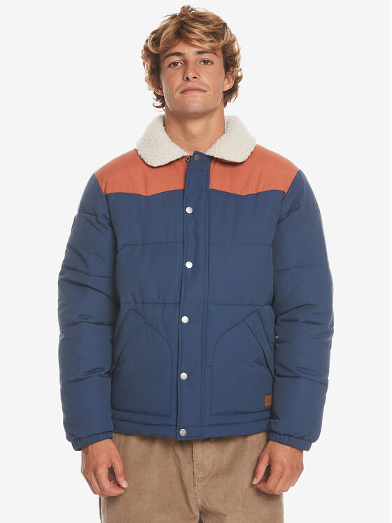 Quiksilver Dūnu jaka The Puffer Jckt EQYJK03981 Tumši zils Regular Fit