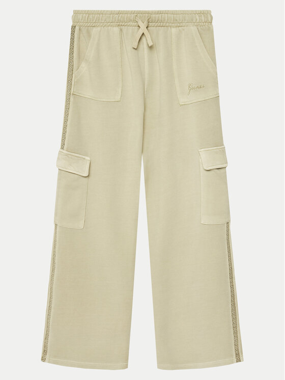 Guess Guess Stoffhose J5RQ14 KAD74 Grün Regular Fit