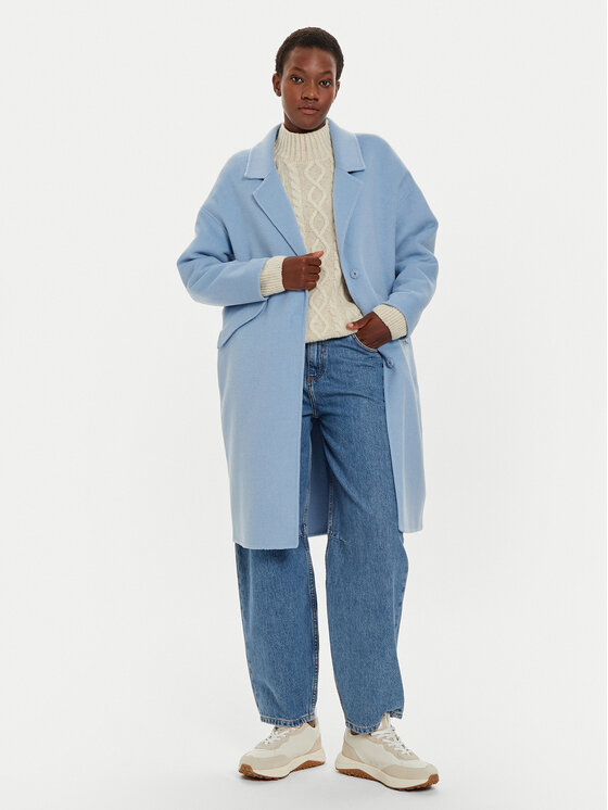 United Colors Of Benetton United Colors Of Benetton Vuneni kaput 28F7DN06B Plava Regular Fit