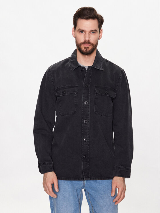 Lindbergh Lindbergh Košile 30-304025DGW Šedá Regular Fit