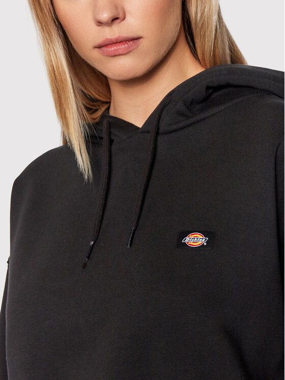 Dickies Dickies Majica dugih rukava Oakport DK0A4XJTBLK Crna Cropped Fit