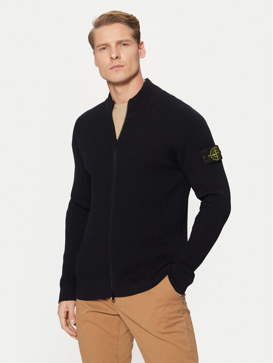 Stone Island Stone Island Kardigán 8115519C2 Sötétkék Regular Fit