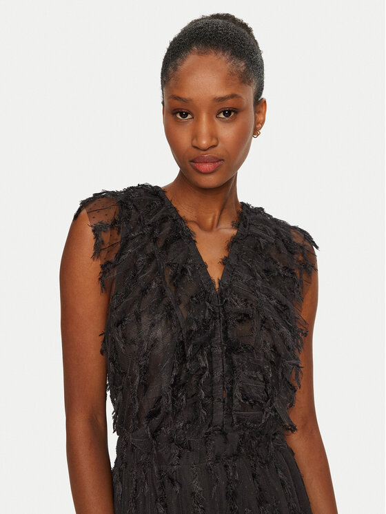 Munthe Munthe Večernja haljina 244132724440 Crna Slim Fit