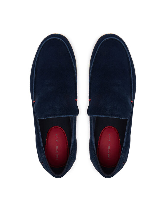 Tommy Hilfiger Tommy Hilfiger Loaferke Modern Light Suede Loafer FM0FM05924 Mornarsko modra