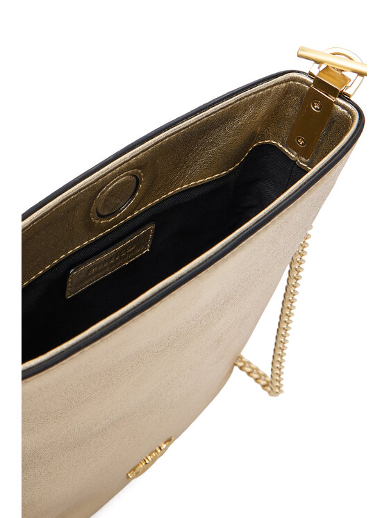 PINKO PINKO Torebka Flat Satchel AI 25-26 PCPL 105352 A2O9 Złoty