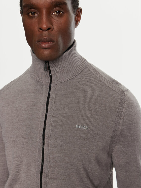BOSS Boss Džemper Avac_Fz 50501750 Siva Regular Fit