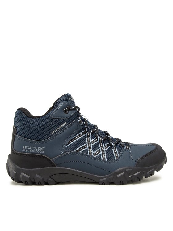 regatta chaussures de trekking edgepoint mid wp rmf622 bleu marine