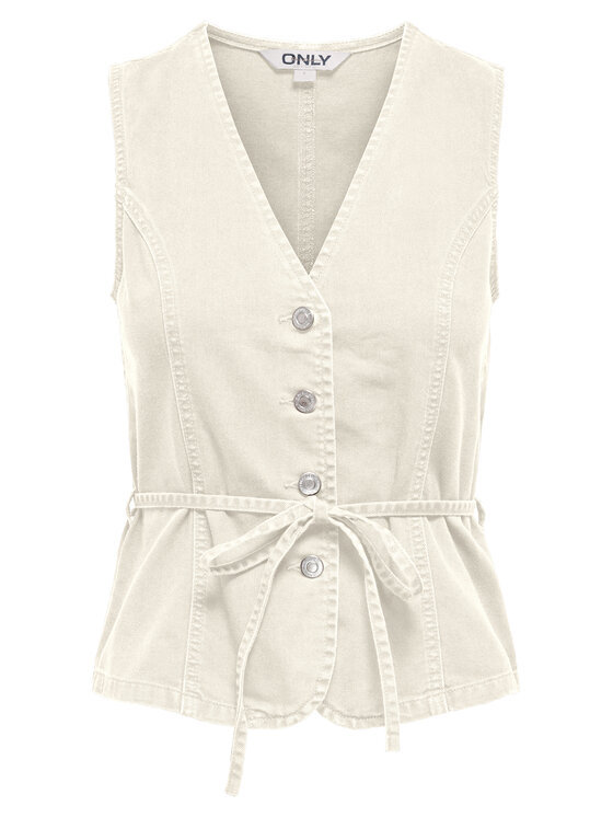ONLY ONLY топ Silla 15374051 Кремав Regular Fit