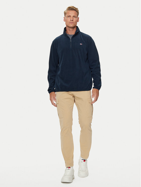 Tommy Jeans Tommy Jeans Polár kabát Flag DM0DM20508 Sötétkék Regular Fit
